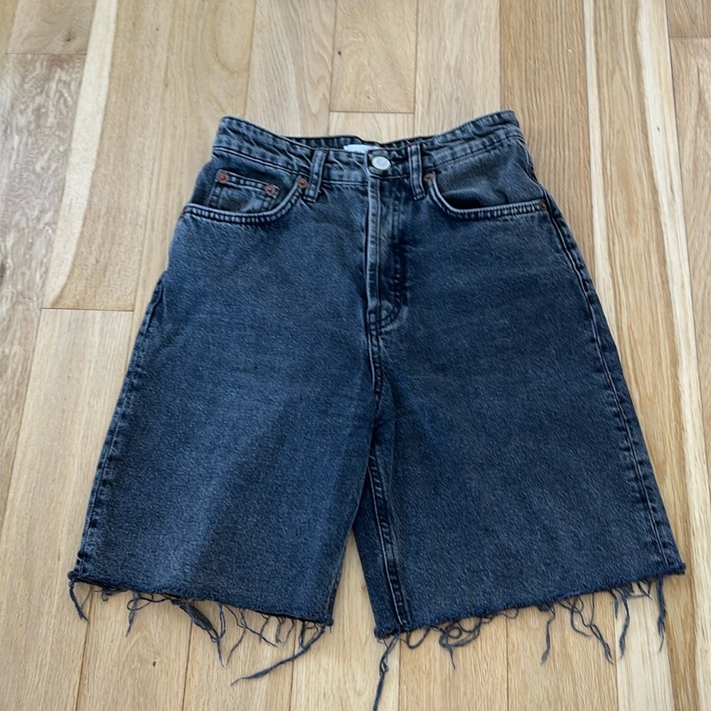 Zara Black Denim Shorts